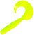 Твистер YAMAN PRO Spiral, р.3.5 inch, цвет #02 - Chartreuse
